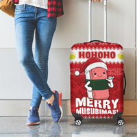 Hawaii Funny Christmas Luggage Cover Spam Musubi Santa LT05 - Polynesian Pride
