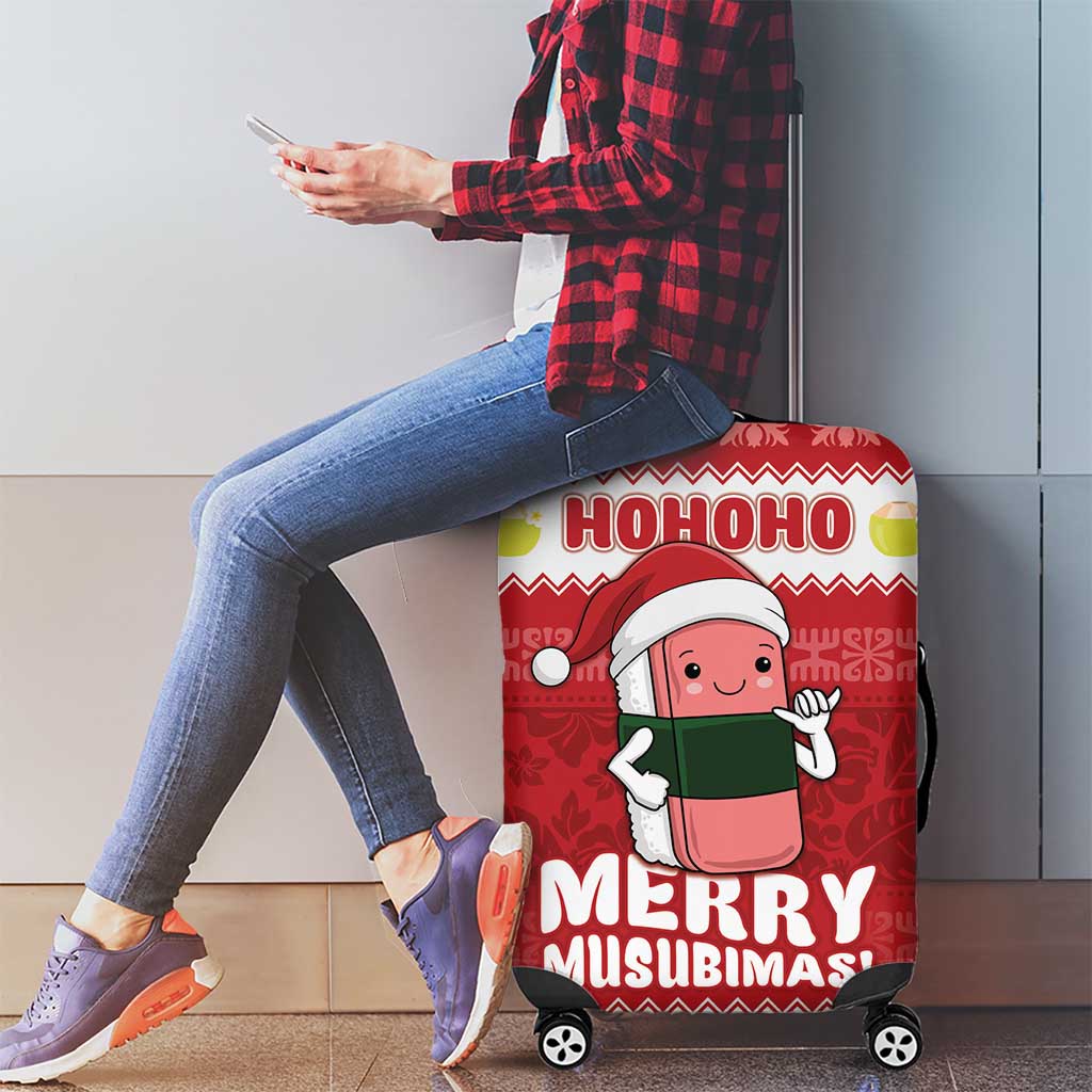 Hawaii Funny Christmas Luggage Cover Spam Musubi Santa LT05 - Polynesian Pride
