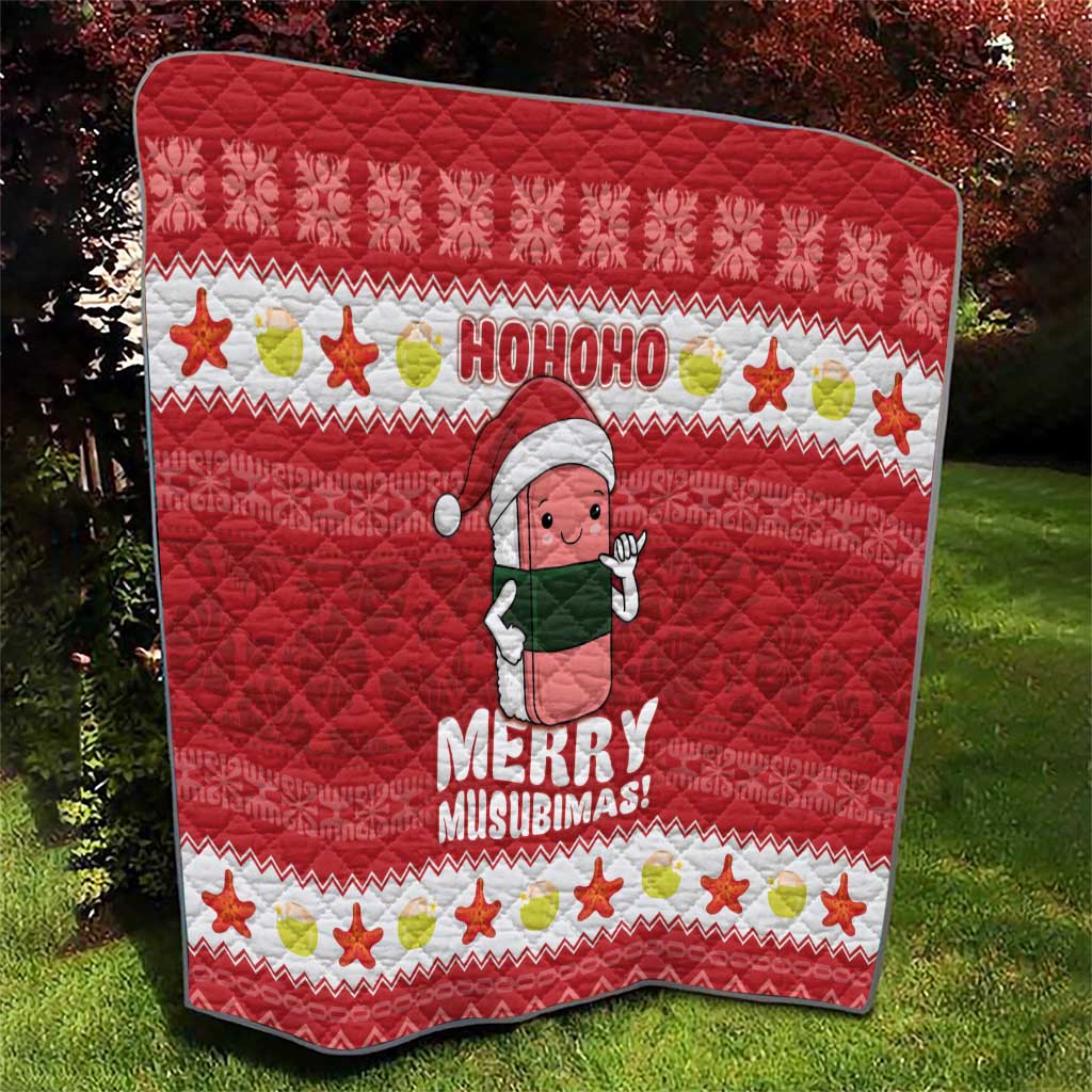 Hawaii Funny Christmas Quilt Spam Musubi Santa LT05 - Polynesian Pride