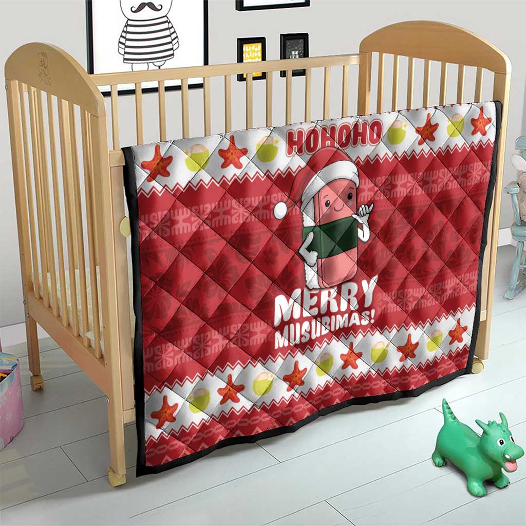 Hawaii Funny Christmas Quilt Spam Musubi Santa LT05 - Polynesian Pride