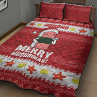 Hawaii Funny Christmas Quilt Bed Set Spam Musubi Santa LT05 - Polynesian Pride
