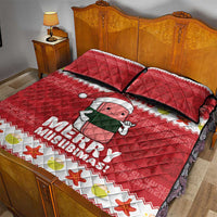 Hawaii Funny Christmas Quilt Bed Set Spam Musubi Santa LT05 - Polynesian Pride