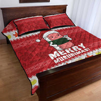 Hawaii Funny Christmas Quilt Bed Set Spam Musubi Santa LT05 - Polynesian Pride
