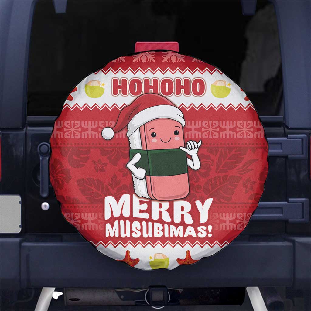 Hawaii Funny Christmas Spare Tire Cover Spam Musubi Santa LT05 - Polynesian Pride