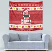 Hawaii Funny Christmas Tapestry Spam Musubi Santa LT05 - Polynesian Pride