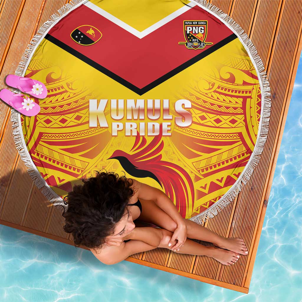 Papua New Guinea Rugby Beach Blanket Kumul Pride Go Champions LT05 - Polynesian Pride