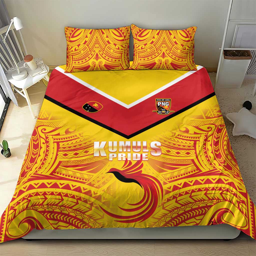 Papua New Guinea Rugby Bedding Set Kumul Pride Go Champions LT05 - Polynesian Pride