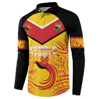Papua New Guinea Rugby Custom Button Sweatshirt Kumul Pride Go Champions LT05 - Polynesian Pride