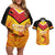 Papua New Guinea Rugby Custom Couples Matching Off Shoulder Short Dress and Hawaiian Shirt Kumul Pride Go Champions