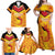 Papua New Guinea Rugby Custom Family Matching Off Shoulder Maxi Dress and Hawaiian Shirt Kumul Pride Go Champions