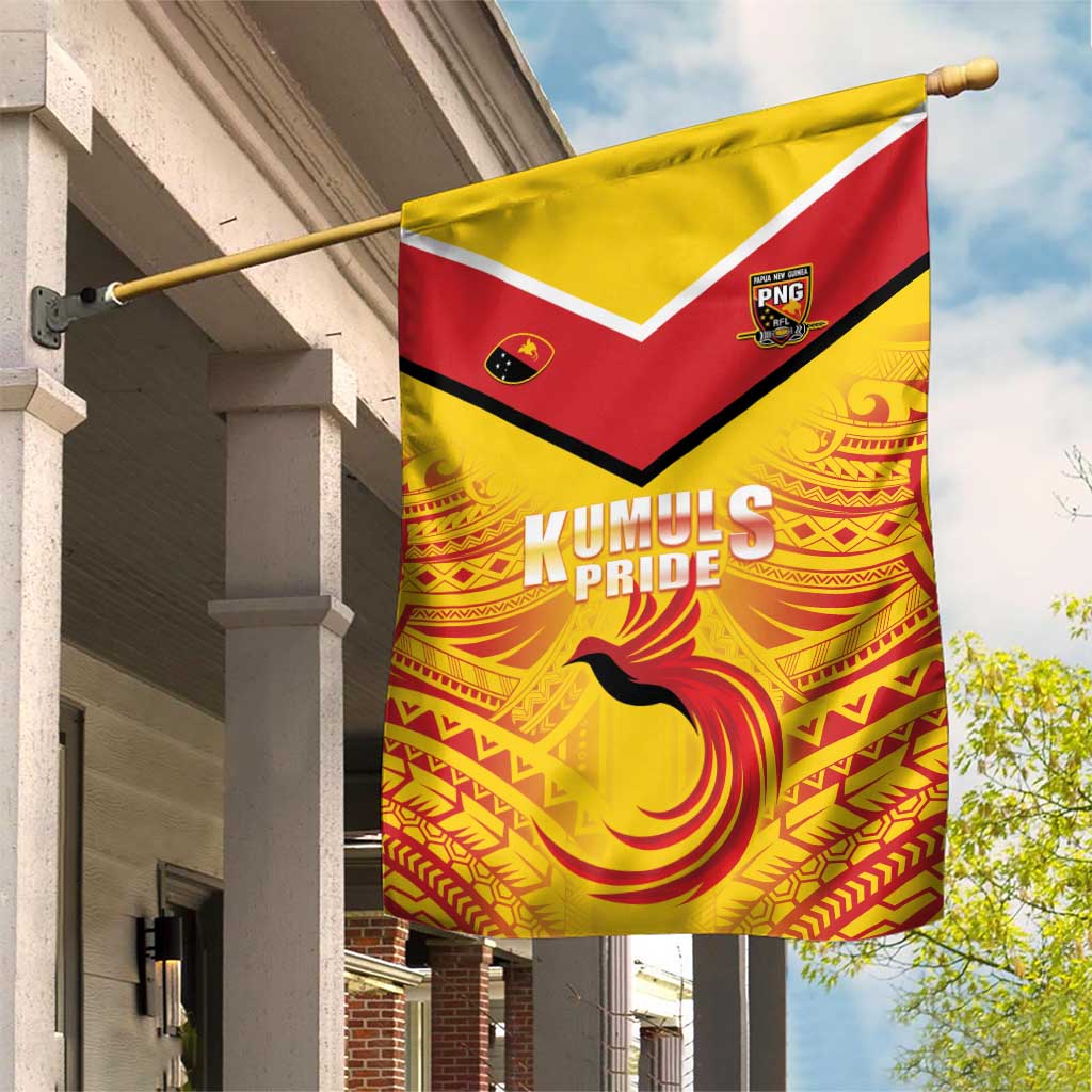 Papua New Guinea Rugby Garden Flag Kumul Pride Go Champions LT05 House Flag Yellow - Polynesian Pride