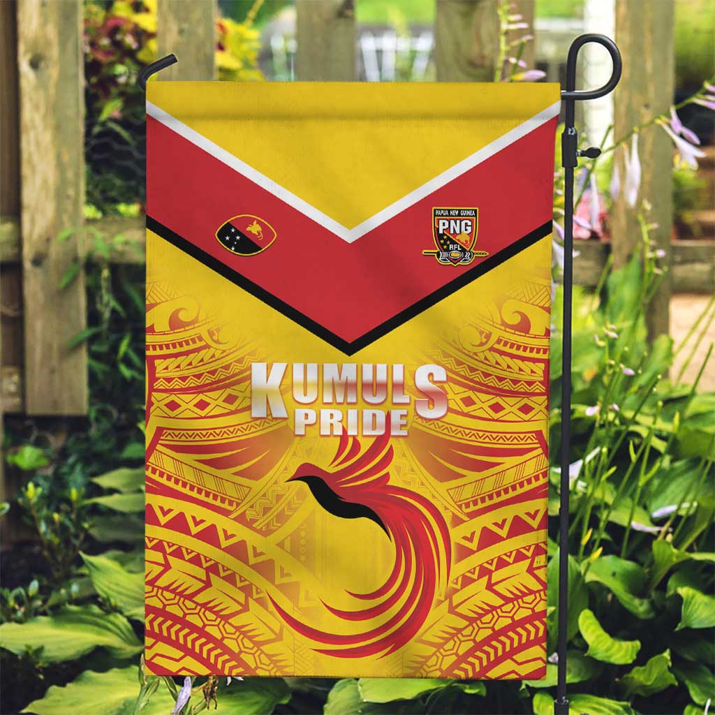 Papua New Guinea Rugby Garden Flag Kumul Pride Go Champions LT05 Garden Flag Yellow - Polynesian Pride