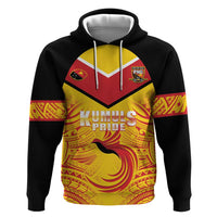 Papua New Guinea Rugby Custom Hoodie Kumul Pride Go Champions LT05 Pullover Hoodie Yellow - Polynesian Pride