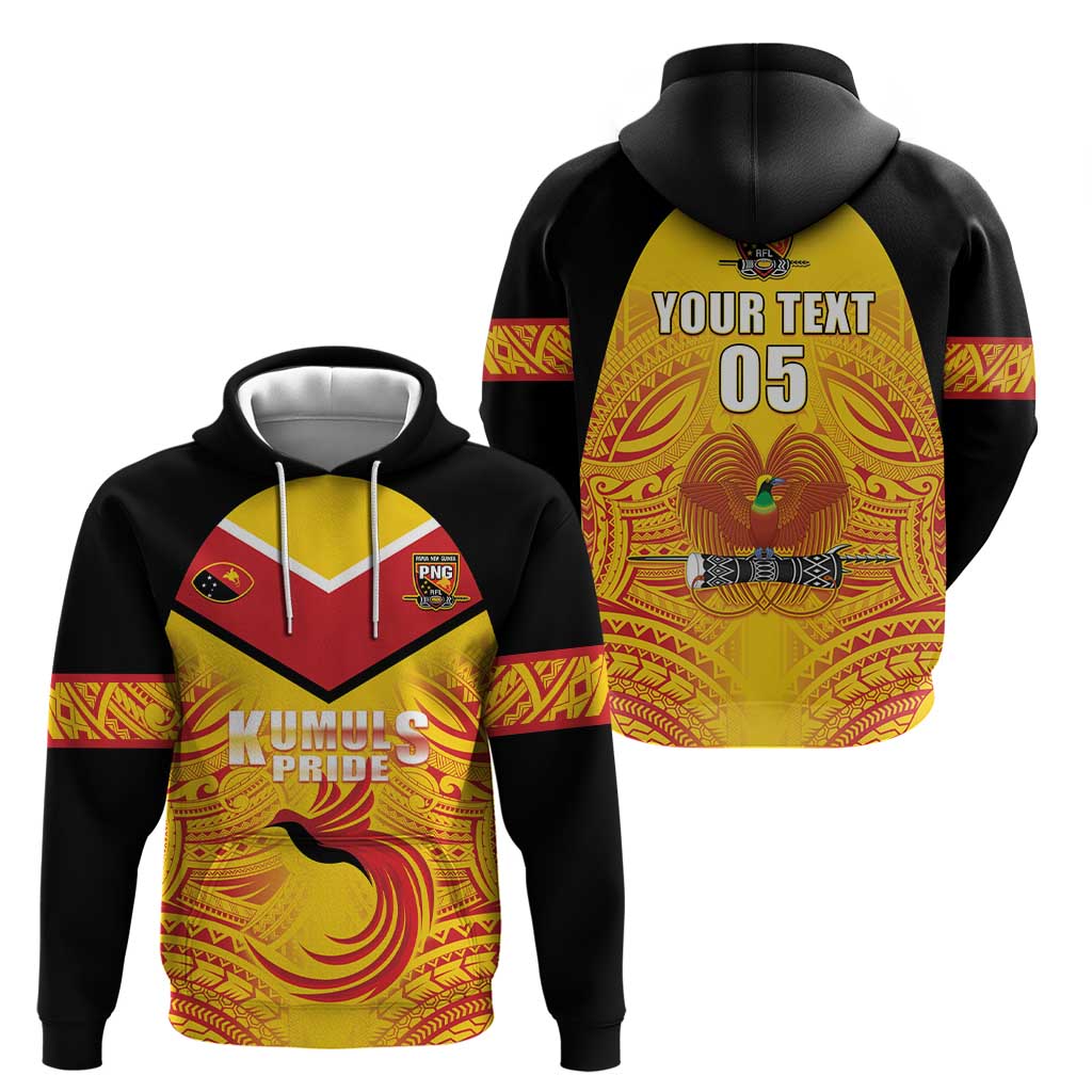 Papua New Guinea Rugby Custom Hoodie Kumul Pride Go Champions LT05 - Polynesian Pride