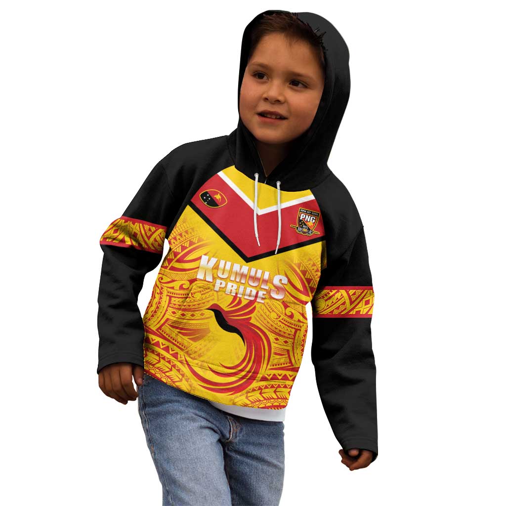 Papua New Guinea Rugby Custom Kid Hoodie Kumul Pride Go Champions LT05 - Polynesian Pride