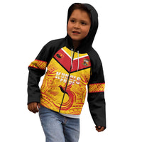 Papua New Guinea Rugby Custom Kid Hoodie Kumul Pride Go Champions LT05 - Polynesian Pride