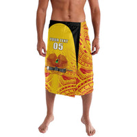 Papua New Guinea Rugby Custom Lavalava Kumul Pride Go Champions LT05 Yellow - Polynesian Pride