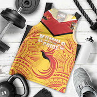 Papua New Guinea Rugby Custom Men Tank Top Kumul Pride Go Champions LT05 - Polynesian Pride