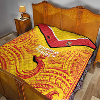 Papua New Guinea Rugby Quilt Kumul Pride Go Champions LT05 - Polynesian Pride