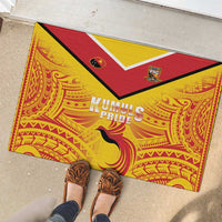 Papua New Guinea Rugby Rubber Doormat Kumul Pride Go Champions LT05 - Polynesian Pride