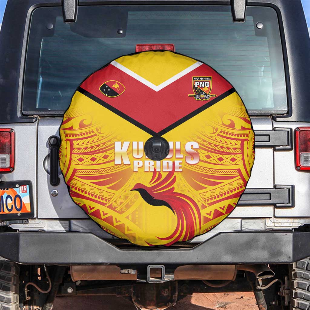 Papua New Guinea Rugby Spare Tire Cover Kumul Pride Go Champions