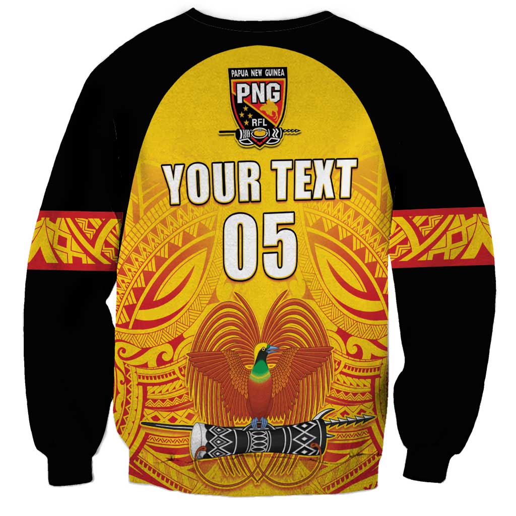 Papua New Guinea Rugby Custom Sweatshirt Kumul Pride Go Champions LT05 - Polynesian Pride