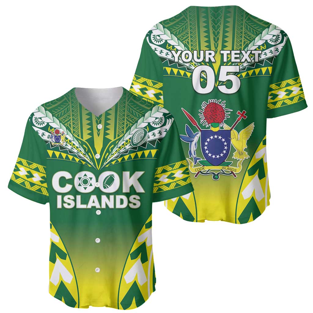 Cook Islands Rugby Custom Baseball Jersey The Kukis Go Champions LT05 - Polynesian Pride