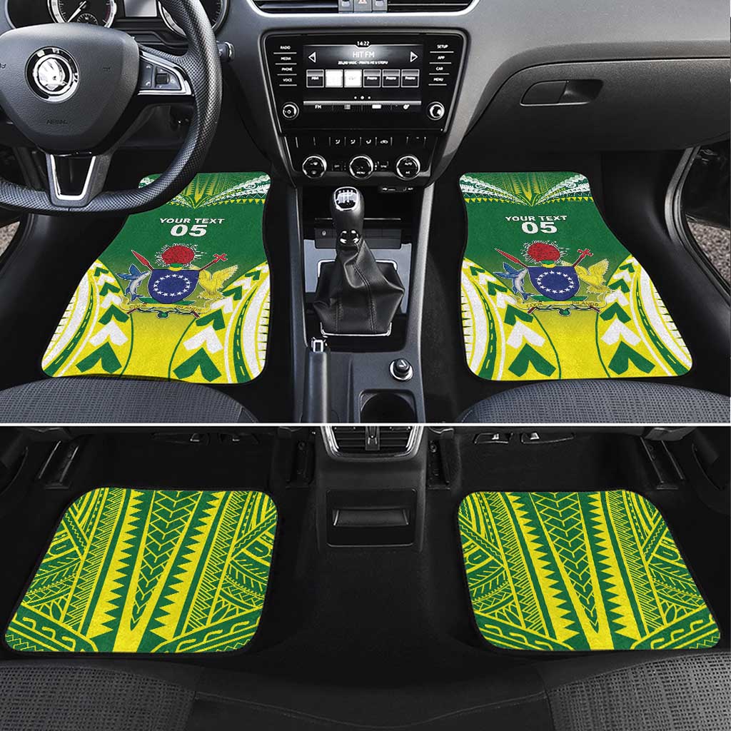 Cook Islands Rugby Car Mats The Kukis Go Champions LT05 Set 4pcs Green - Polynesian Pride