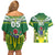 Cook Islands Rugby Custom Couples Matching Off Shoulder Short Dress and Hawaiian Shirt The Kukis Go Champions