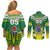 Cook Islands Rugby Custom Couples Matching Off Shoulder Short Dress and Long Sleeve Button Shirt The Kukis Go Champions