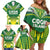 Cook Islands Rugby Custom Family Matching Off Shoulder Short Dress and Hawaiian Shirt The Kukis Go Champions