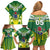 Cook Islands Rugby Custom Family Matching Off Shoulder Short Dress and Hawaiian Shirt The Kukis Go Champions