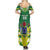 Cook Islands Rugby Custom Family Matching Summer Maxi Dress and Hawaiian Shirt The Kukis Go Champions