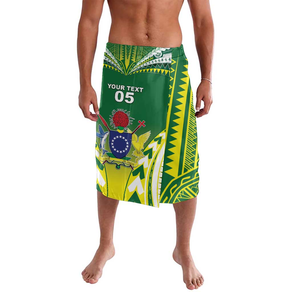 Cook Islands Rugby Custom Lavalava The Kukis Go Champions LT05 Green - Polynesian Pride