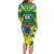 Cook Islands Rugby Custom Long Sleeve Bodycon Dress The Kukis Go Champions