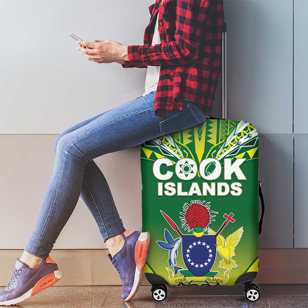 Cook Islands Rugby Luggage Cover The Kukis Go Champions LT05 - Polynesian Pride