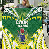 Cook Islands Rugby Quilt The Kukis Go Champions LT05 Green - Polynesian Pride