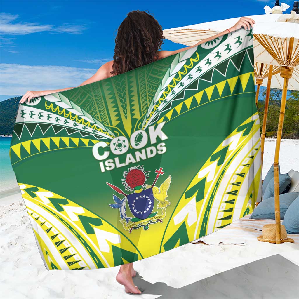 Cook Islands Rugby Sarong The Kukis Go Champions LT05 One Size 44 x 66 inches Green - Polynesian Pride