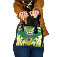 Cook Islands Rugby Shoulder Handbag The Kukis Go Champions LT05 One Size Green - Polynesian Pride
