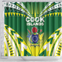Cook Islands Rugby Shower Curtain The Kukis Go Champions LT05 - Polynesian Pride