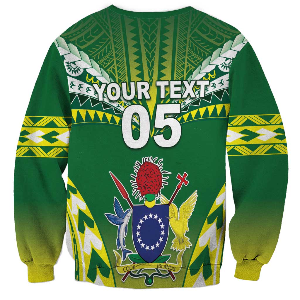 Cook Islands Rugby Custom Sweatshirt The Kukis Go Champions LT05 - Polynesian Pride