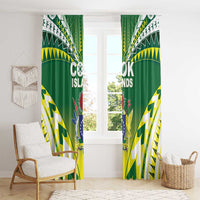 Cook Islands Rugby Window Curtain The Kukis Go Champions LT05 - Polynesian Pride