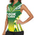 Cook Islands Rugby Custom Women Sleeveless Polo Shirt The Kukis Go Champions