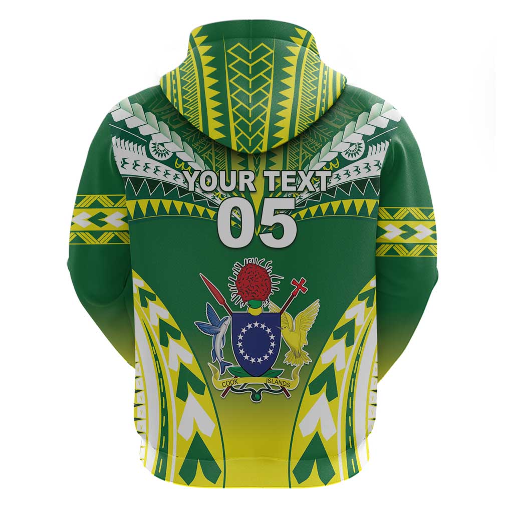 Cook Islands Rugby Custom Zip Hoodie The Kukis Go Champions LT05 - Polynesian Pride