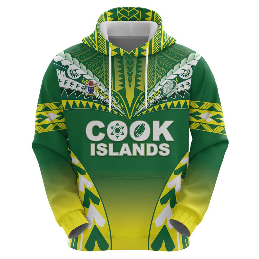 Cook Islands Rugby Custom Zip Hoodie The Kukis Go Champions LT05 - Polynesian Pride