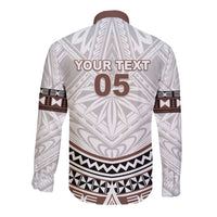 Fiji Rugby Custom Long Sleeve Button Shirt Fijian Bati Go Champions LT05 - Polynesian Pride