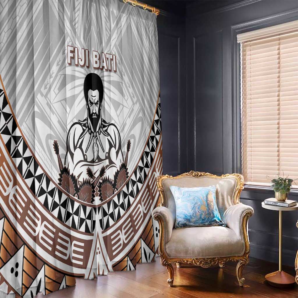 Fiji Rugby Window Curtain Fijian Bati Go Champions LT05 - Polynesian Pride