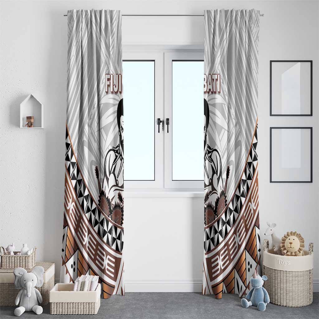 Fiji Rugby Window Curtain Fijian Bati Go Champions LT05 - Polynesian Pride