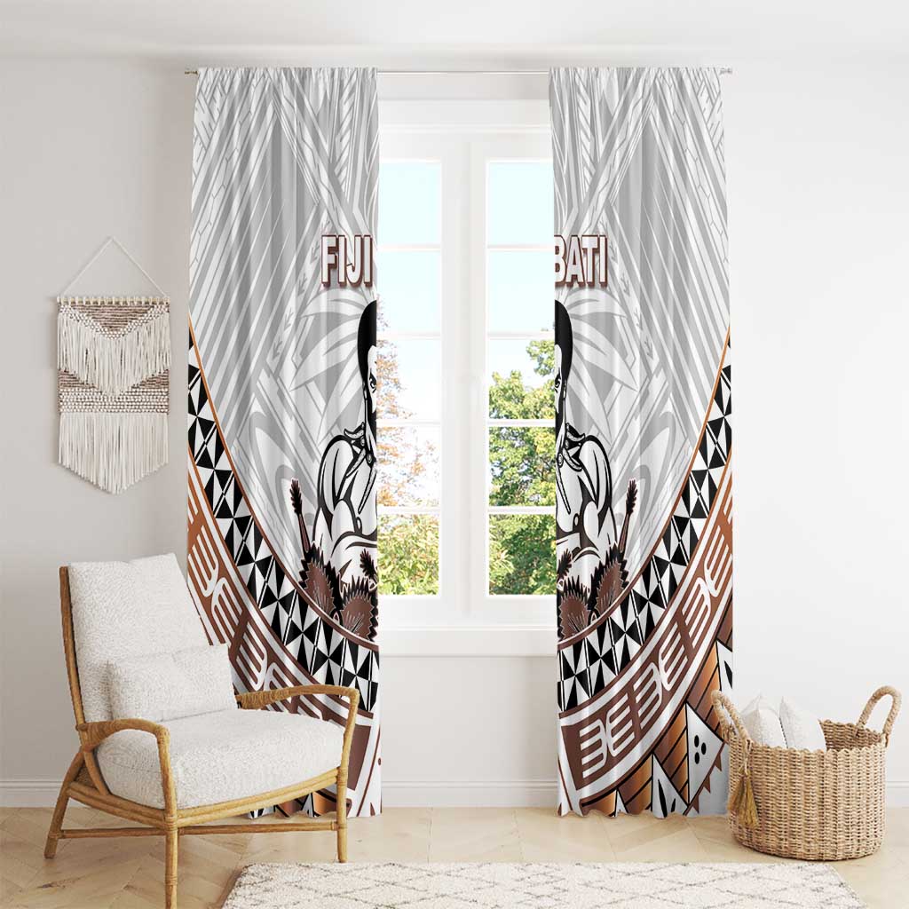 Fiji Rugby Window Curtain Fijian Bati Go Champions LT05 - Polynesian Pride