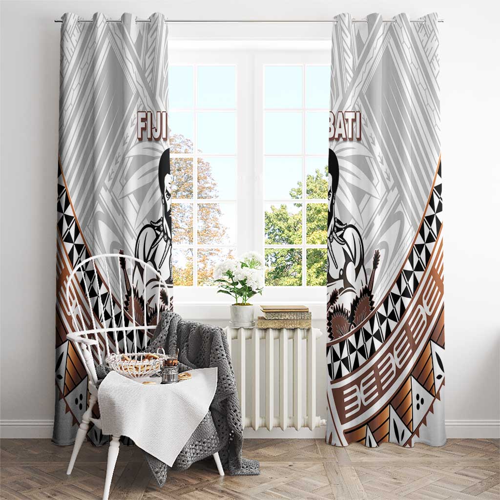 Fiji Rugby Window Curtain Fijian Bati Go Champions LT05 - Polynesian Pride